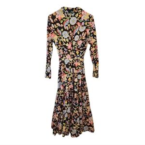 BODEN FULL BUTTON-UP PLEATED/BELTED FLORAL MAXI DRESS. SIZE 12R.
